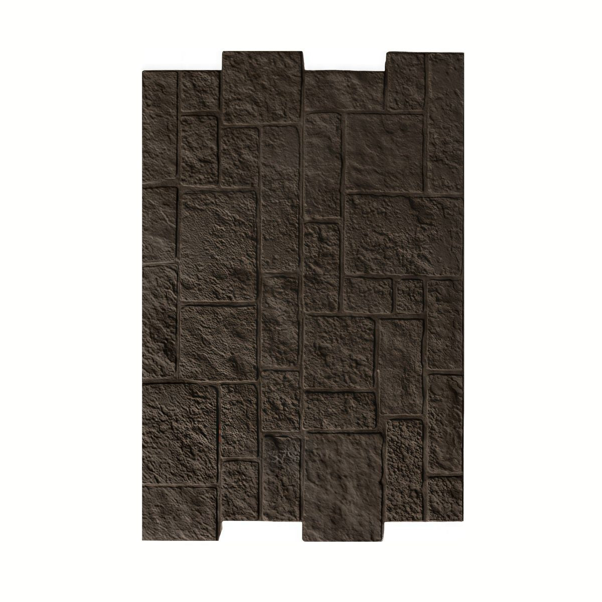 Panou decorativ 3D, efect piatră naturală, ultraușor, Naimeed D7597, pentru interior și exterior, 120x78x3cm, Maro espresso