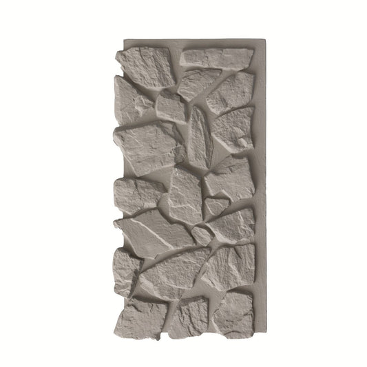 Panou decorativ 3D, efect piatră naturală, ultraușor, Naimeed D7598, pentru interior și exterior, 120x60x6cm, Gri