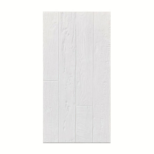 Panou decorativ 3D, imitatie lemn, ultraușor, Naimeed D7602, pentru interior și exterior, 120x60x6cm, Alb