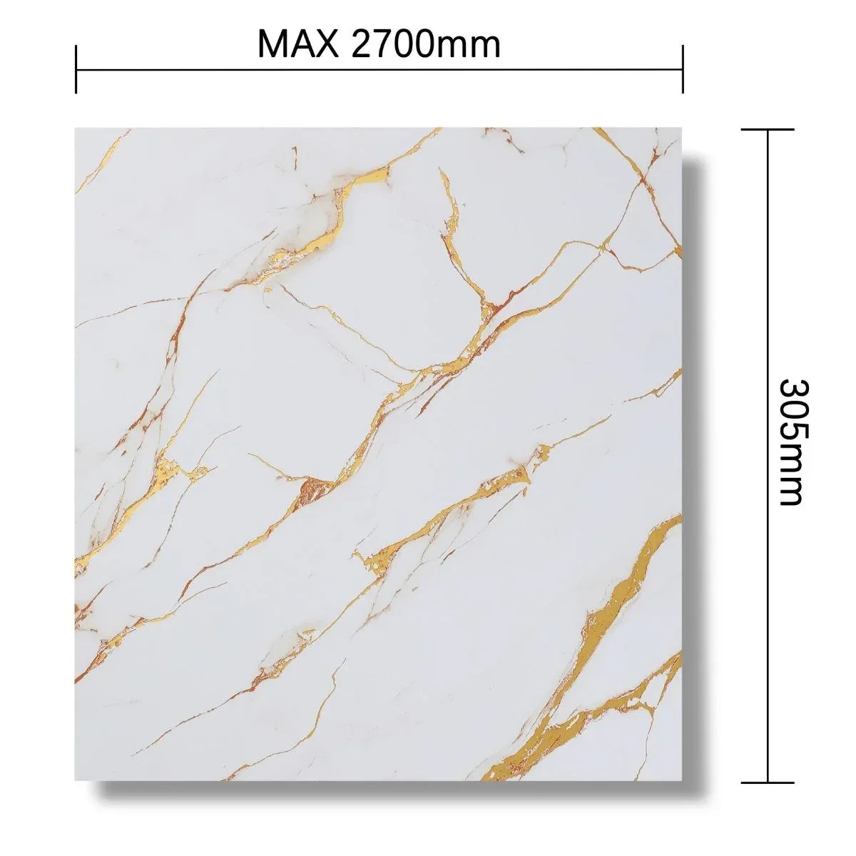 Panou decorativ, riflaj, polimer rigid, Naimeed D7611, Dimensiuni 270x30.5x0.45cm, Alb - 221.ro