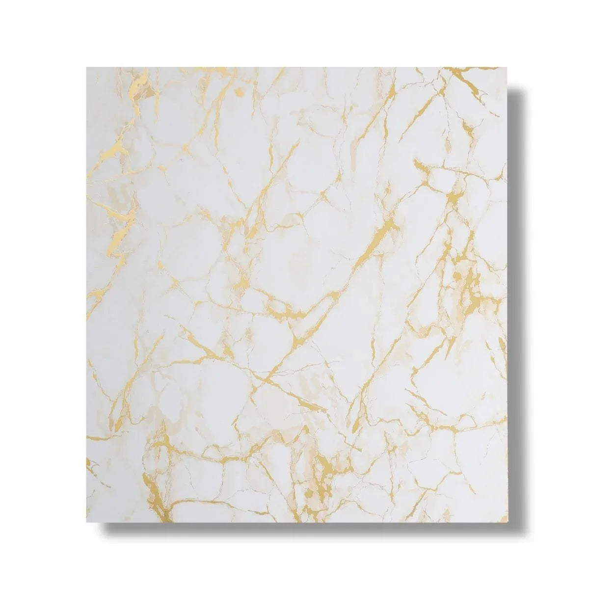 Panou decorativ, riflaj, polimer rigid, Naimeed D7613, Dimensiuni 270x30.5x0.45cm, Alb/Auriu - 221.ro