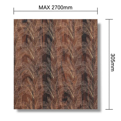 Panou decorativ, riflaj, polimer rigid, Naimeed D7616, Dimensiuni 270x30.5x0.45cm, Maro - 221.ro