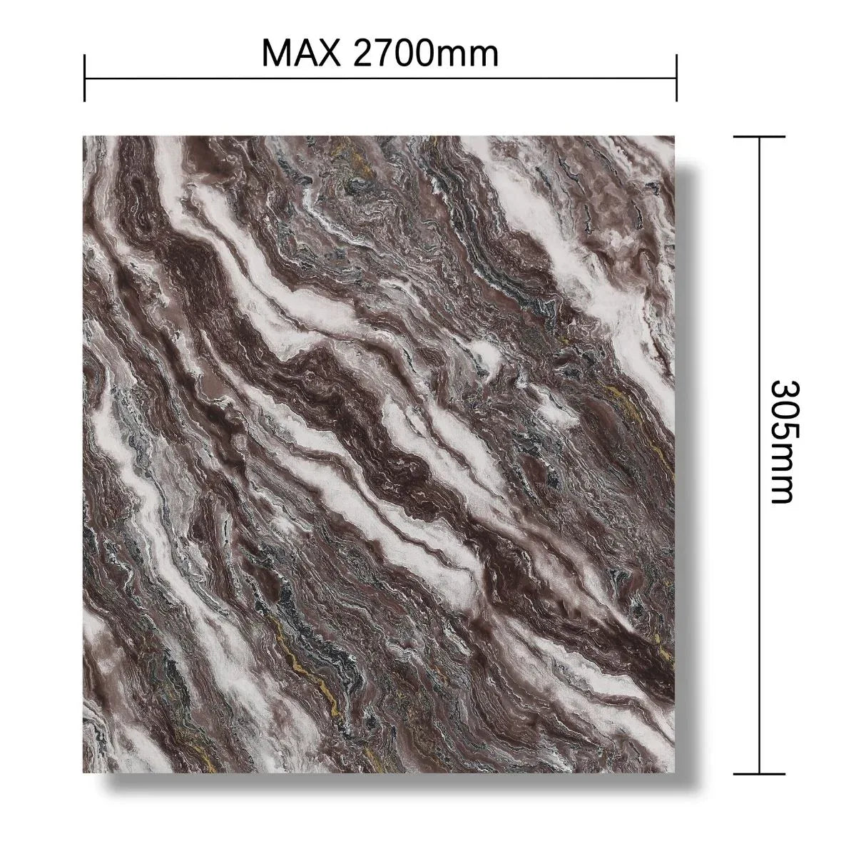 Panou decorativ, riflaj, polimer rigid, Naimeed D7617, Dimensiuni 270x30.5x0.45cm, Multicolor - 221.ro