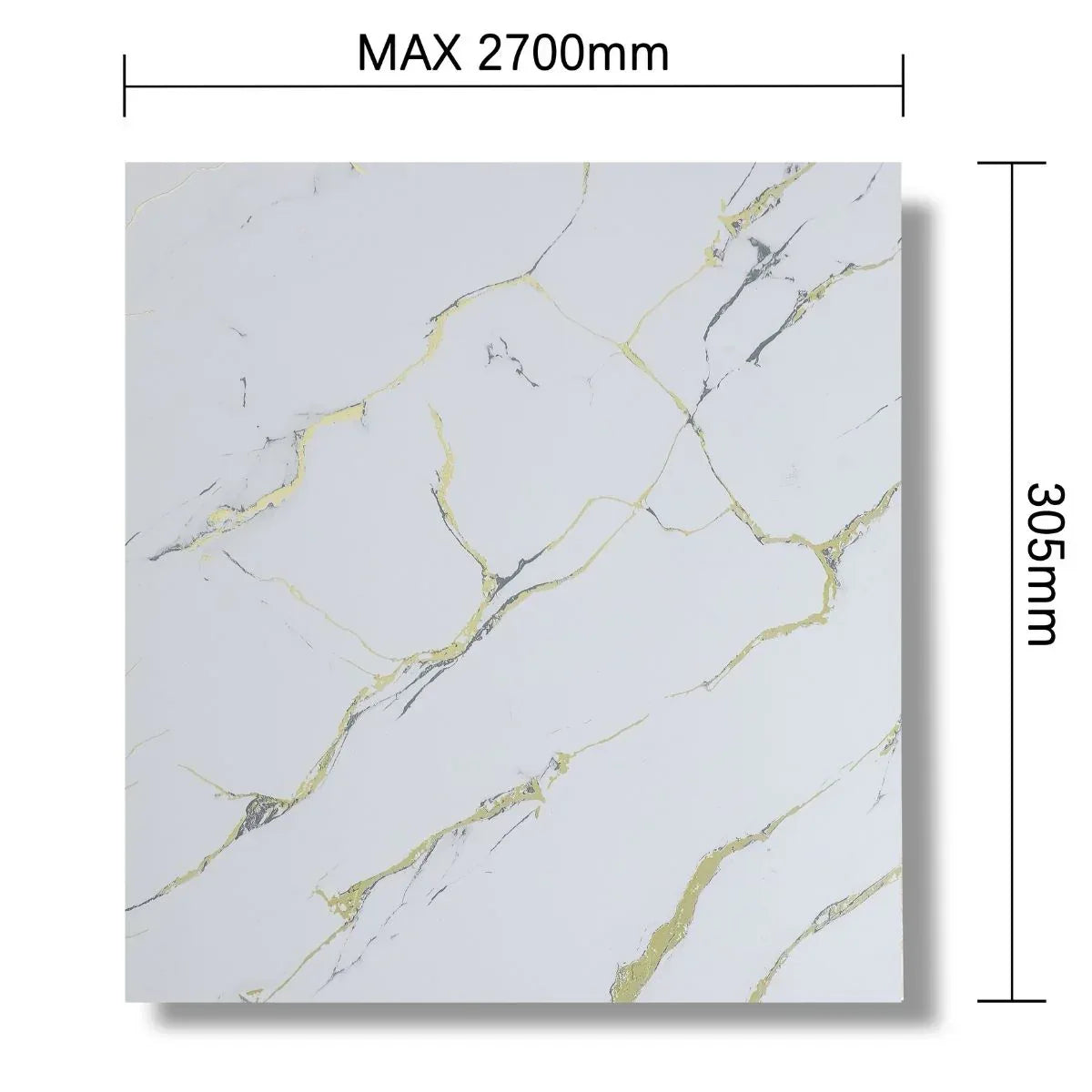 Panou decorativ, riflaj, polimer rigid, Naimeed D7618, Dimensiuni 270x30.5x0.45cm, Alb - 221.ro