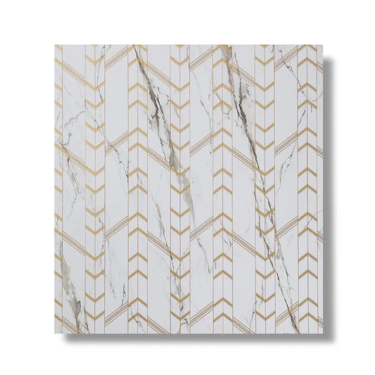 Panou decorativ, riflaj, polimer rigid, Naimeed D7620, Dimensiuni 270x30.5x0.45cm, Alb - 221.ro