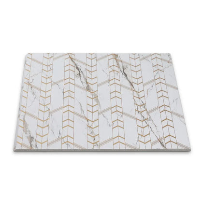 Panou decorativ, riflaj, polimer rigid, Naimeed D7620, Dimensiuni 270x30.5x0.45cm, Alb - 221.ro