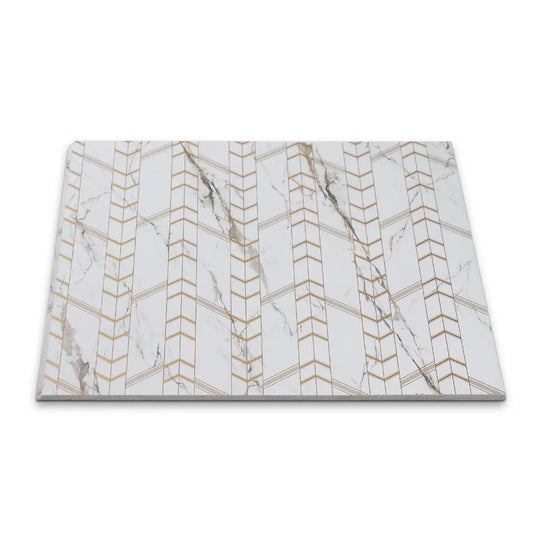 Panou decorativ, riflaj, polimer rigid, Naimeed D7620, Dimensiuni 270x30.5x0.45cm, Alb - 221.ro