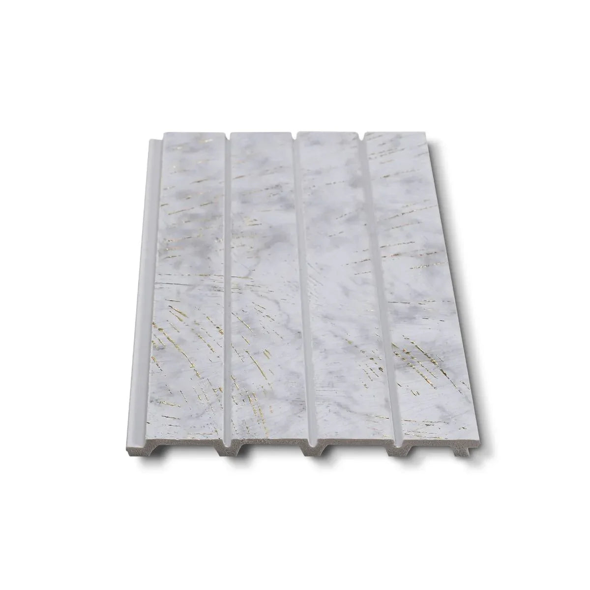 Panou decorativ, riflaj, polimer rigid, Naimeed D7623, Dimensiuni 270x16.5x1.1cm, Alb/Auriu - 221.ro