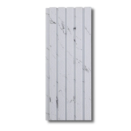 Panou decorativ, riflaj, polimer rigid, Naimeed D7631, Dimensiuni 270x11.8x1.1cm, Alb - 221.ro