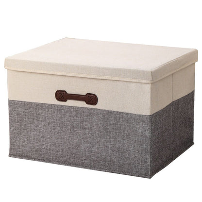 Cutie Depozitare Multifunctionala, Naimeed D7636, pliabilă, cu capac, dimenisuni 40x30x25cm, Gri