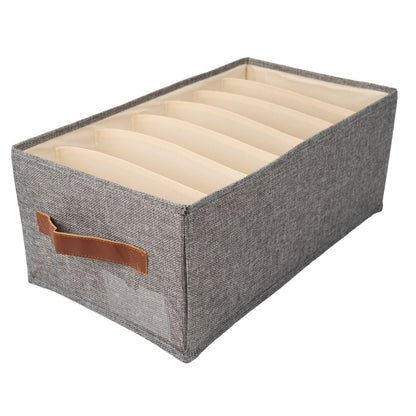Organizator depozitare multifunctional, 7 compartimente, Naimeed D7656, pliabil, cu maner, dimensiuni 18x28x45cm, gri