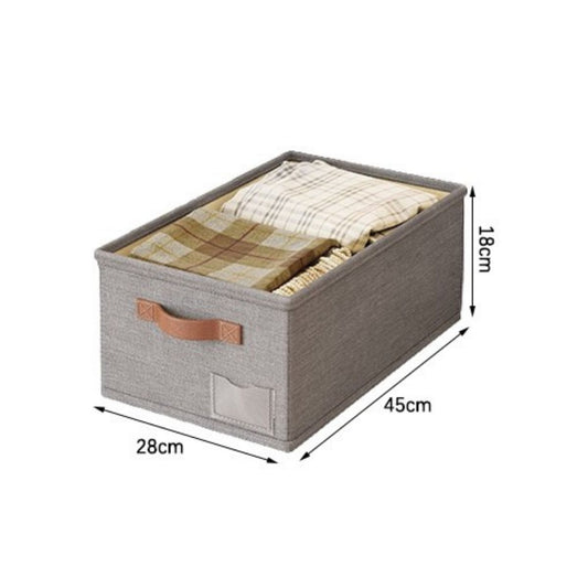 Organizator depozitare multifunctional, Naimeed D7657, pliabil, cu maner, dimensiuni 18x28x45cm, gri