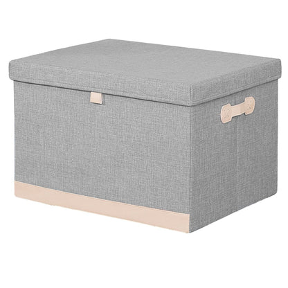 Cutie Depozitare Multifunctionala, Naimeed D7660, pliabilă, cu capac, dimenisuni 40x30x24.5cm, Gri