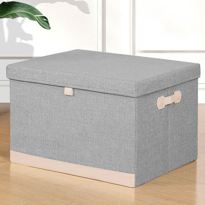 Cutie Depozitare Multifunctionala, Naimeed D7659, pliabilă, cu capac, dimenisuni 45x35x24.5cm, Gri