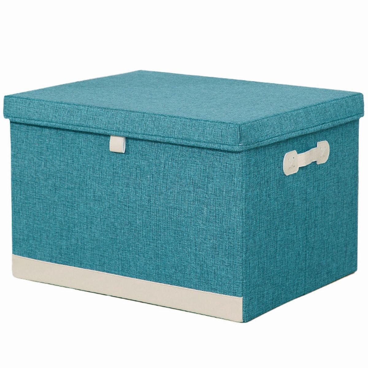 Cutie Depozitare Multifunctionala, Naimeed D7665, pliabilă, cu capac, dimenisuni 35x28x18cm, Turcoaz