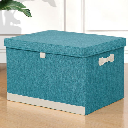 Cutie Depozitare Multifunctionala, Naimeed D7664, pliabilă, cu capac, dimenisuni 40x30x24.5cm, Turcoaz
