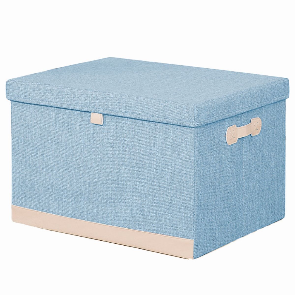 Cutie Depozitare Multifunctionala, Naimeed D7668, pliabilă, cu capac, dimenisuni 40x30x24.5cm, Albastru deschis