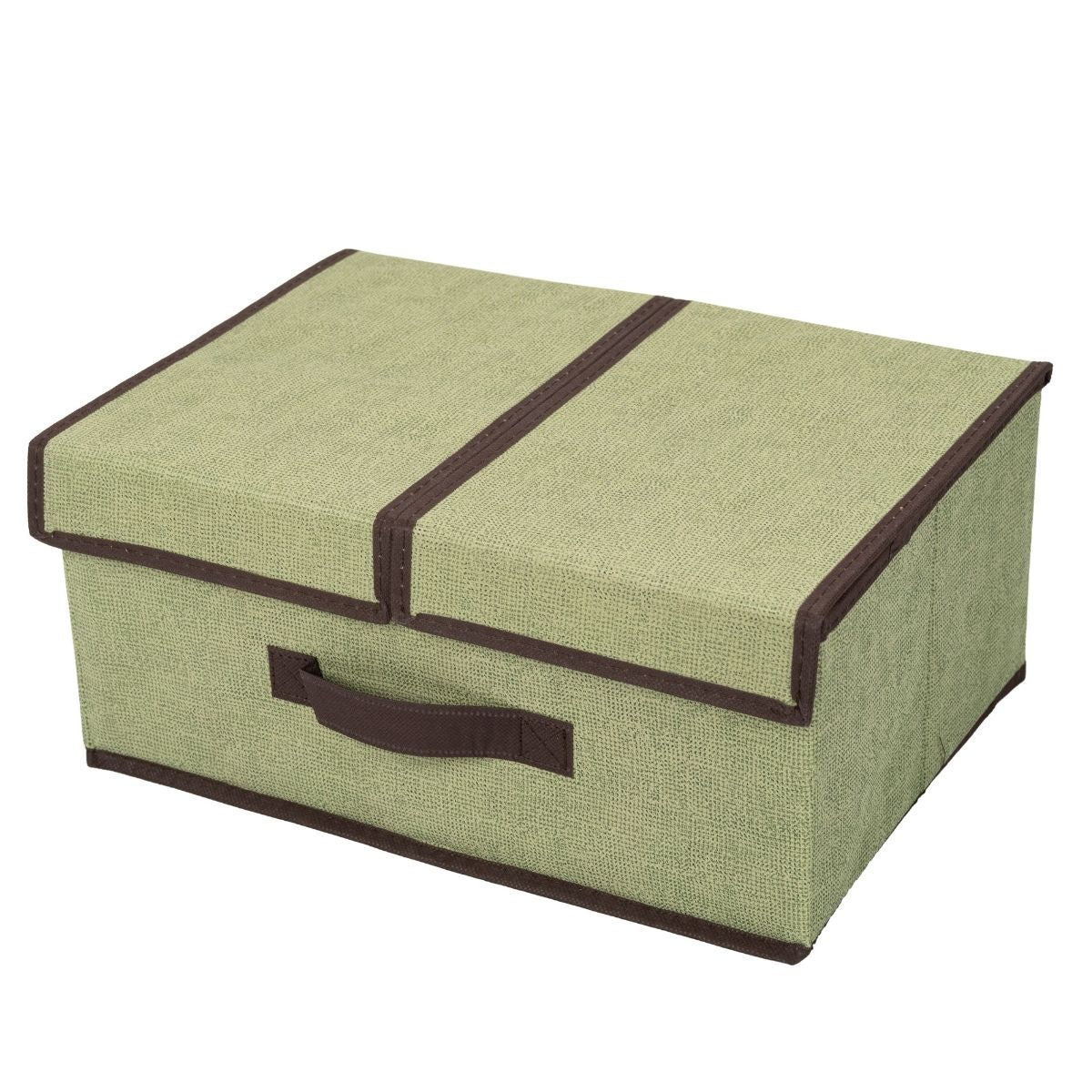 Cutie depozitare din poliester, pliabila, cu dubla acoperire si compartimentare flexibila, Naimeed D7670, dimensiuni 50x30x25cm, verde