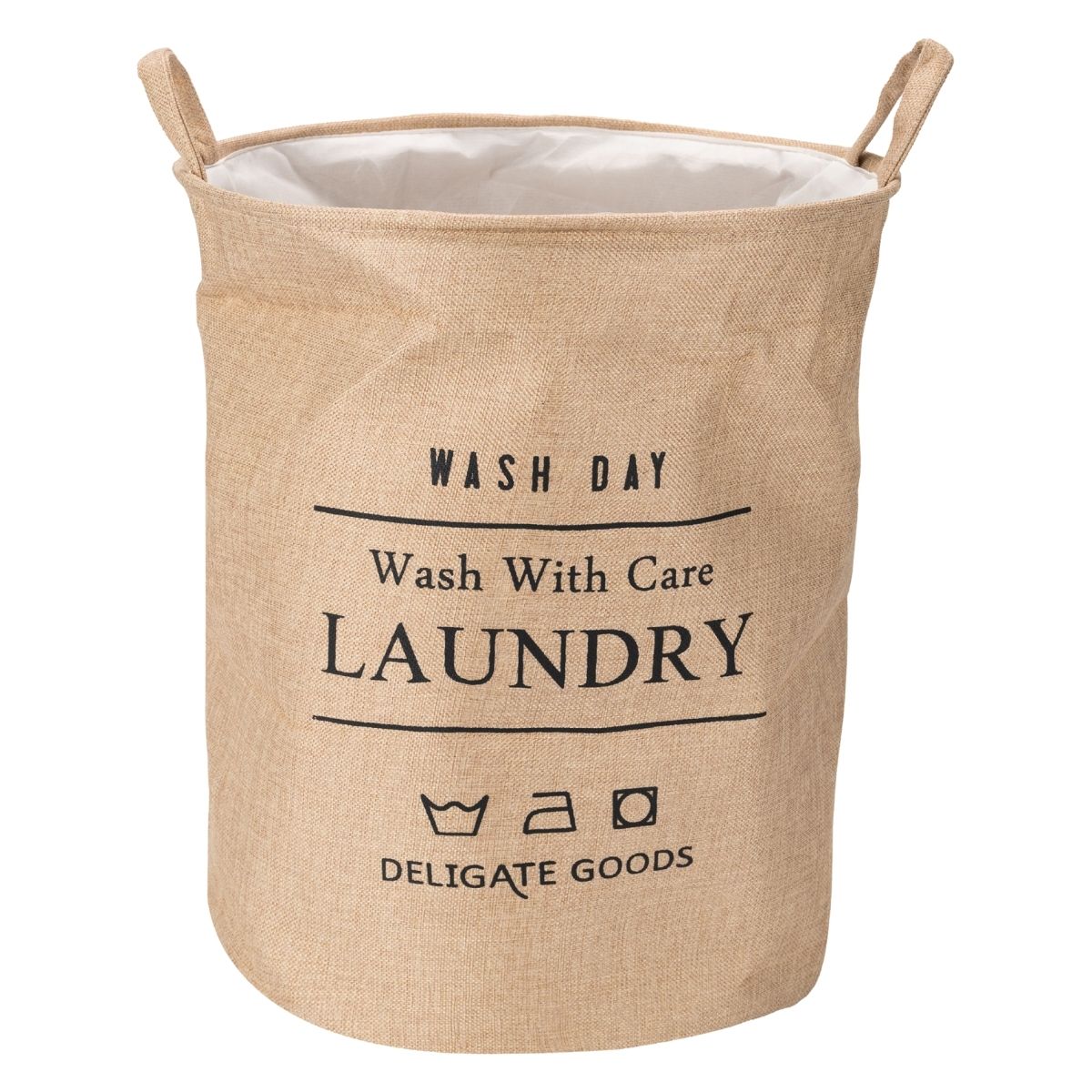 Sac de rufe din poliester, cu mânere, Naimeed D7678, 40x50cm, bej