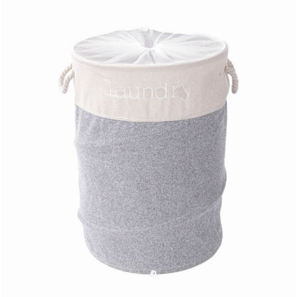 Sac de rufe din poliester, cu mânere si și plasă de închidere, Naimeed D7680, 40x60cm, gri