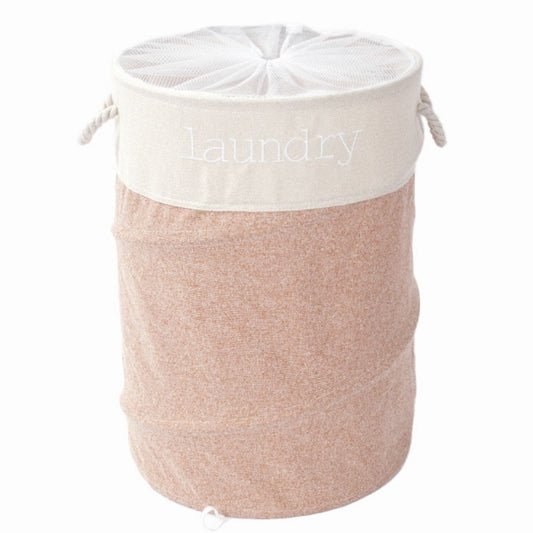 Sac de rufe din poliester, cu mânere si și plasă de închidere, Naimeed D7681, 40x60cm, portocaliu