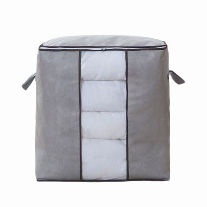 Organizator depozitare multifunctional, cu Fereastră Vizibilă, Închidere cu Fermoar, Naimeed D7690, 28x46x48cm, Gri