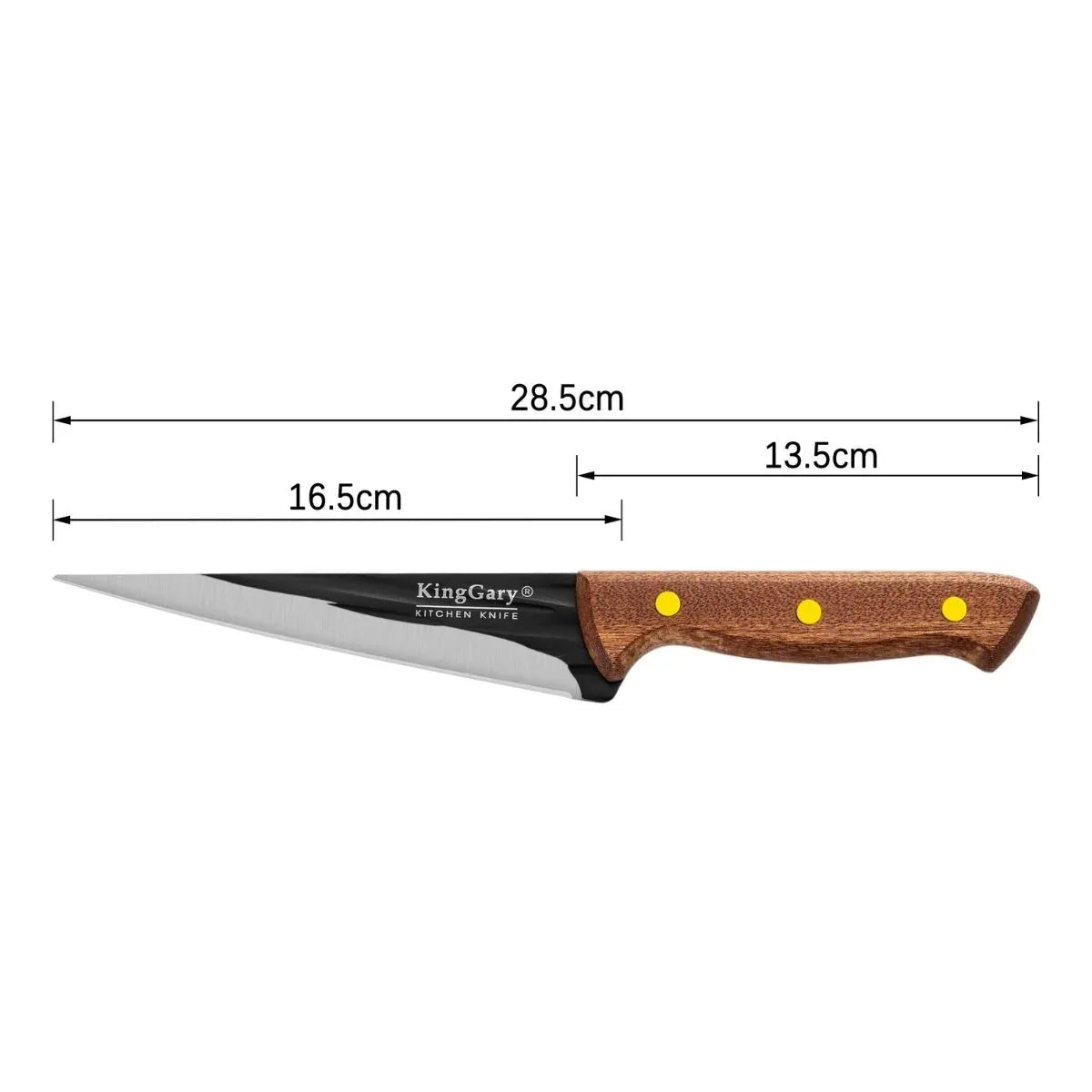Cutit profesional pentru dezosat si feliere, Naimeed D7791, lama inox 16.5cm si maner din lemn 13.5cm