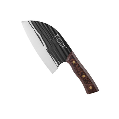 Satar profesional macelarie, Naimeed D7795, Lama din inox 17 cm si maner din lemn 13 cm