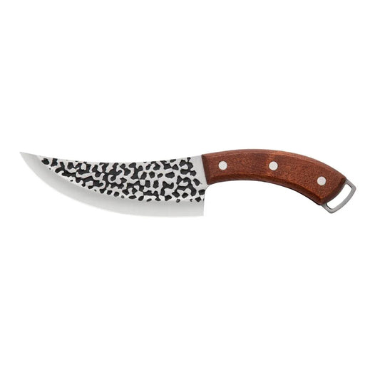 Cutit macelar universal , Naimeed D7797, lama inox 20cm si maner din lemn 13.5cm