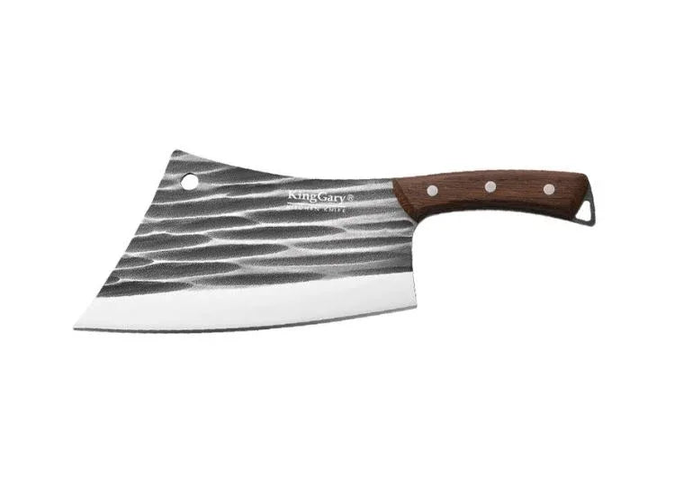 Satar profesional macelarie, Naimeed D7800, Lama lata din inox 22.5cm si maner din lemn 13 cm