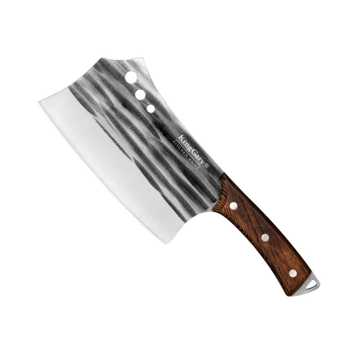 Satar profesional macelarie, Naimeed D7801, Lama din inox 17.5 cm si maner din lemn 13.5 cm