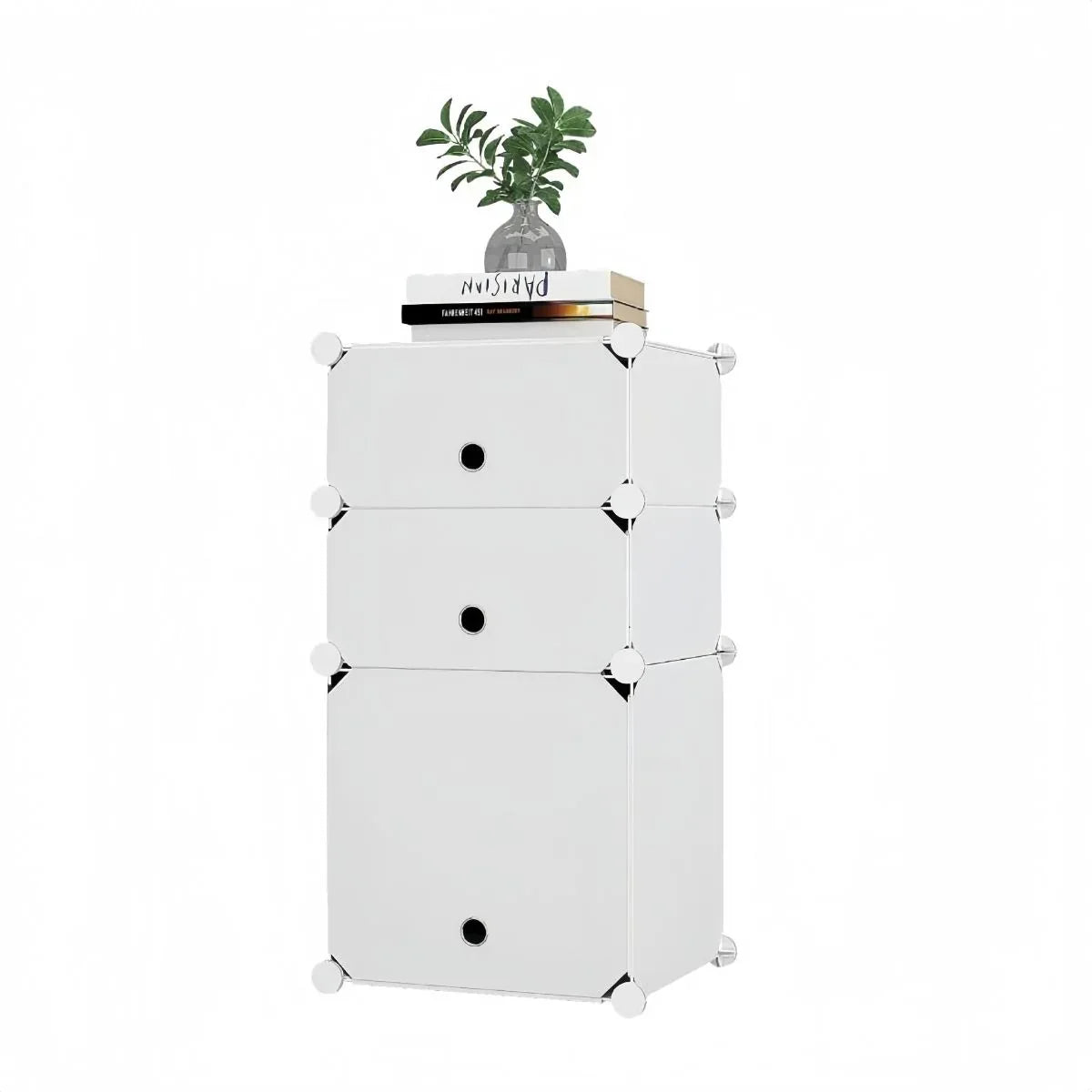 Dulap Modular, 3 Usi, Naimeed D7892, 74x37x37cm , Alb