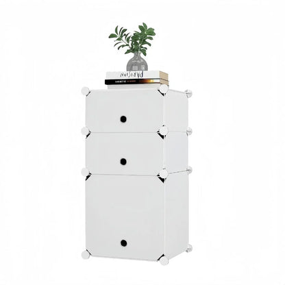Dulap Modular, 3 Usi, Naimeed D7892, 74x37x37cm , Alb