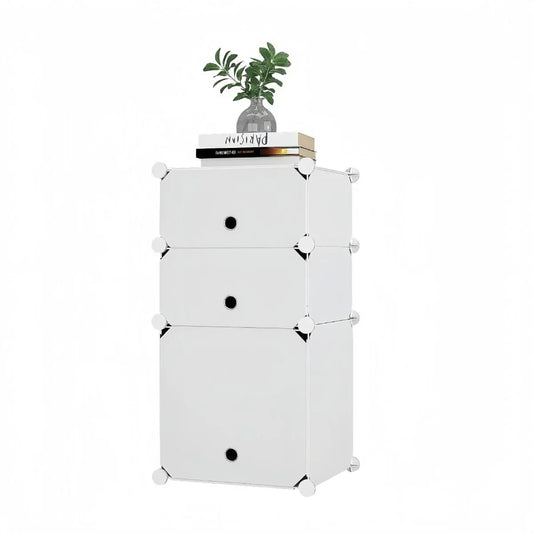 Dulap Modular, 3 Usi, Naimeed D7892, 74x37x37cm , Alb