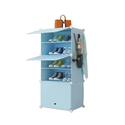 Pantofar Modular, 3 usi, Naimeed D7909, 32x42x95cm, Albastru