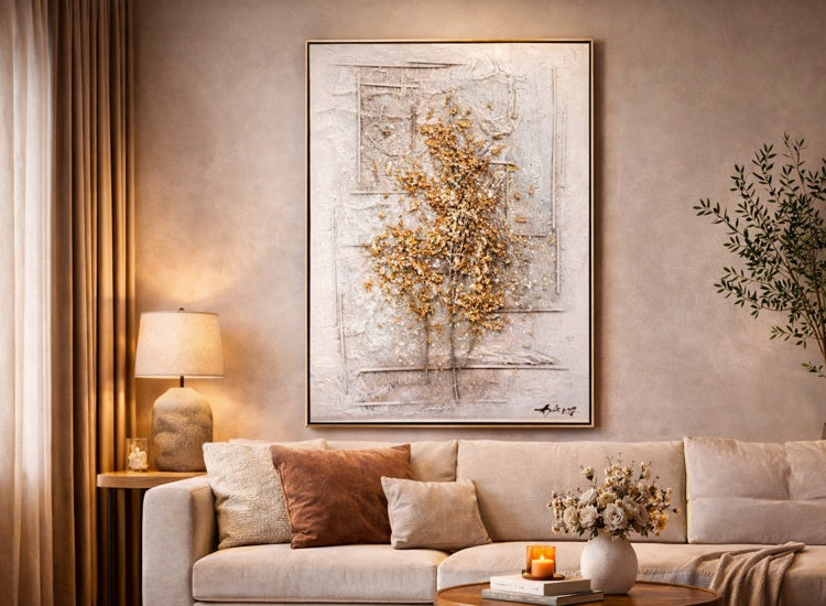 Tablou decorativ, 3D relief, Naimeed D7958, montat pe suport rigid si rama exterioara din lemn, 80x120x4cm