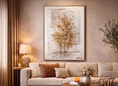 Tablou decorativ, 3D relief, Naimeed D7958, montat pe suport rigid si rama exterioara din lemn, 80x120x4cm
