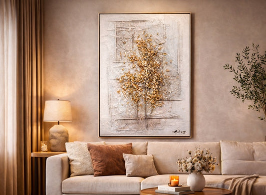 Tablou decorativ, 3D relief, Naimeed D7958, montat pe suport rigid si rama exterioara din lemn, 80x120x4cm
