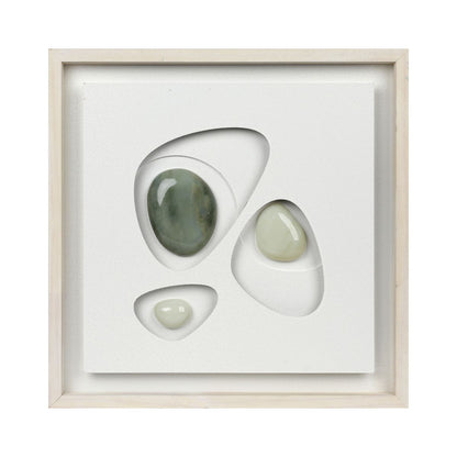 Tablou decorativ, 3D piatra naturala, Naimeed D7969, montat pe rama dubla din lemn, 42x42x3cm