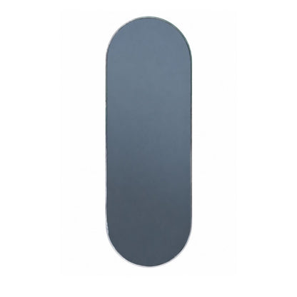 Oglinda Ovala de Perete, Naimeed D7981, Rama din Aluminiu, 60x170cm, argintiu