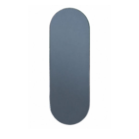 Oglinda Ovala de Perete, Naimeed D7981, Rama din Aluminiu, 60x170cm, argintiu