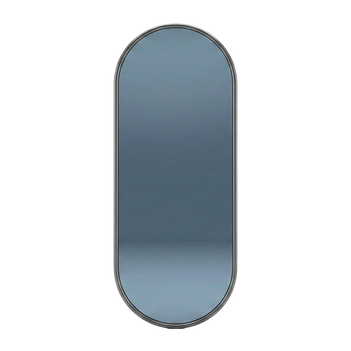 Oglinda ovala de Perete, Naimeed D7982, Rama din Aluminiu, 60x170cm, negru