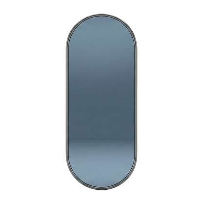 Oglinda ovala de Perete, Naimeed D7982, Rama din Aluminiu, 60x170cm, negru