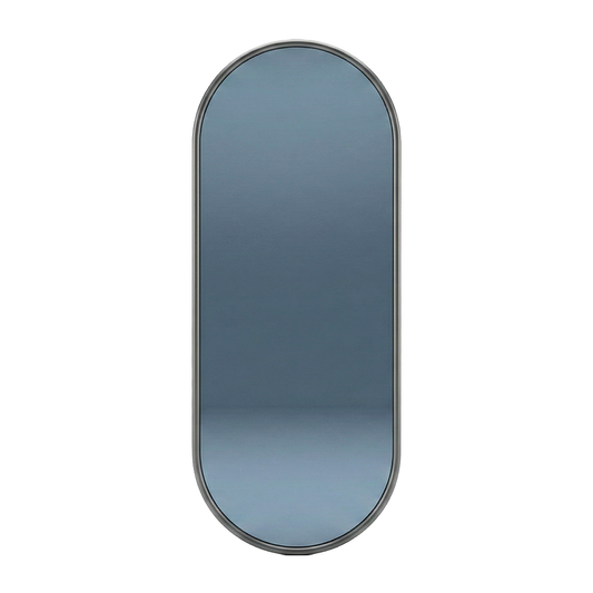 Oglinda ovala de Perete, Naimeed D7982, Rama din Aluminiu, 60x170cm, negru