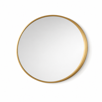 Oglinda de Perete, Naimeed D7983, Rama din Aluminiu, 60 cm, auriu
