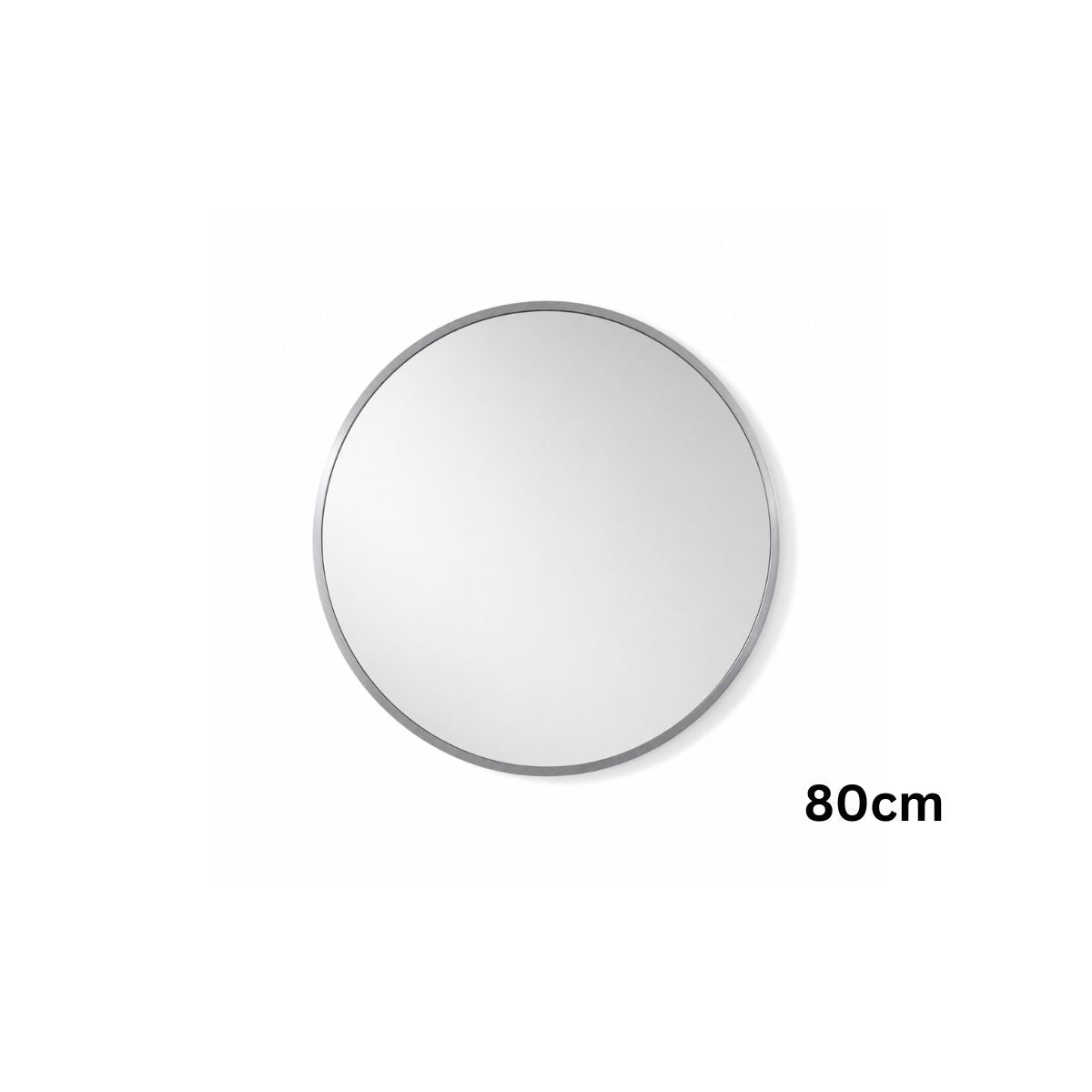 Oglinda de Perete, Naimeed D7984, Rama din Aluminiu, 60 cm, argintiu