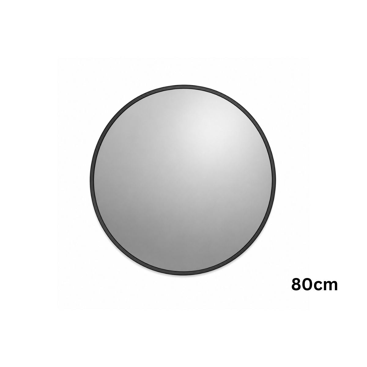 Oglinda de Perete, Naimeed D7988, Rama din Aluminiu, 80 cm, negru
