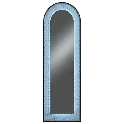 Oglinda LED de Perete, Naimeed D7991, 3 Nuante de lumina, Touch, 60x160cm, negru