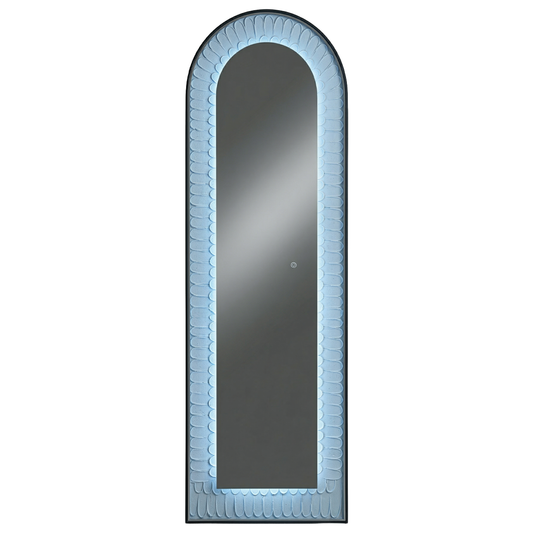 Oglinda LED de Perete, Naimeed D7991, 3 Nuante de lumina, Touch, 60x160cm, negru