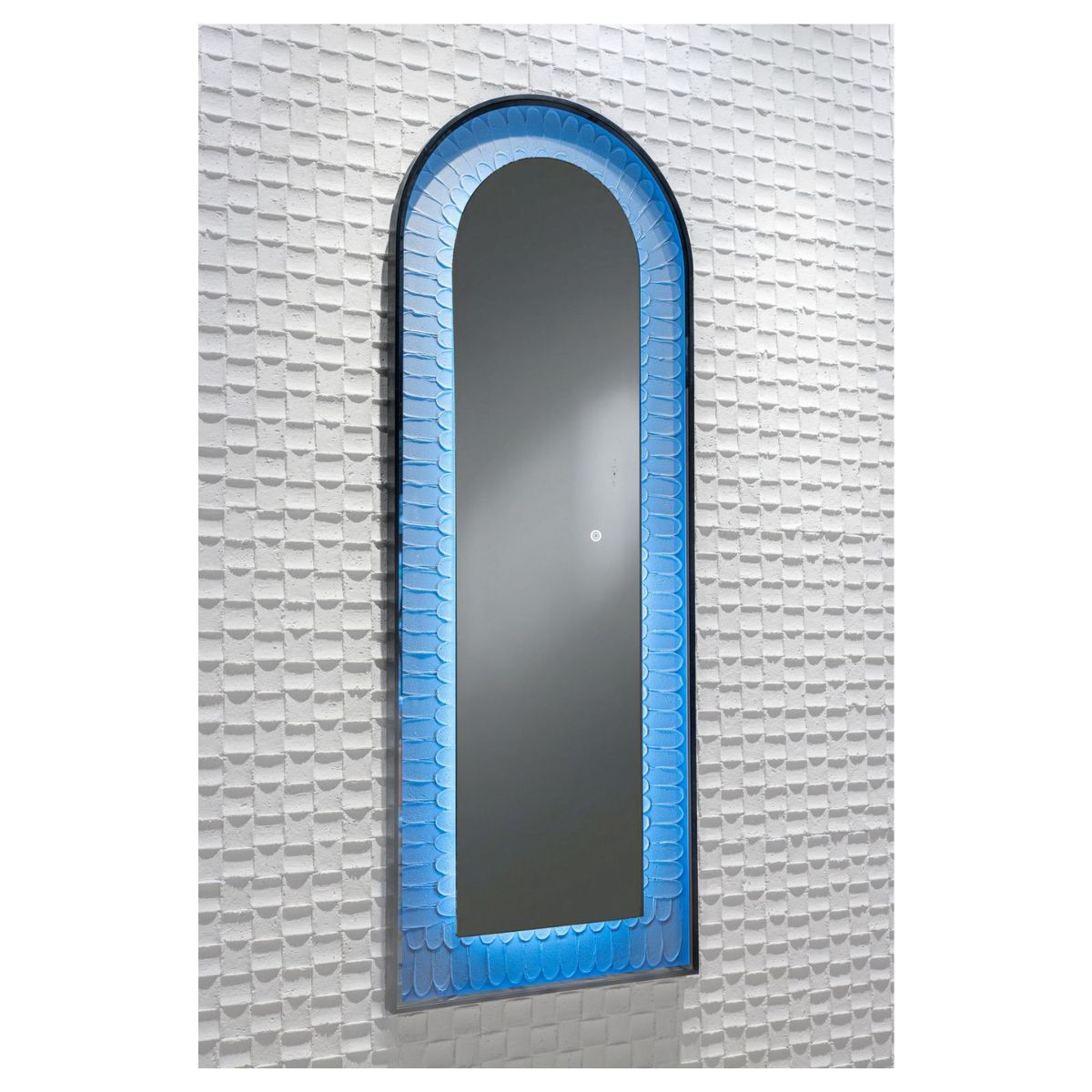 Oglinda LED de Perete, Naimeed D7991, 3 Nuante de lumina, Touch, 60x160cm, negru